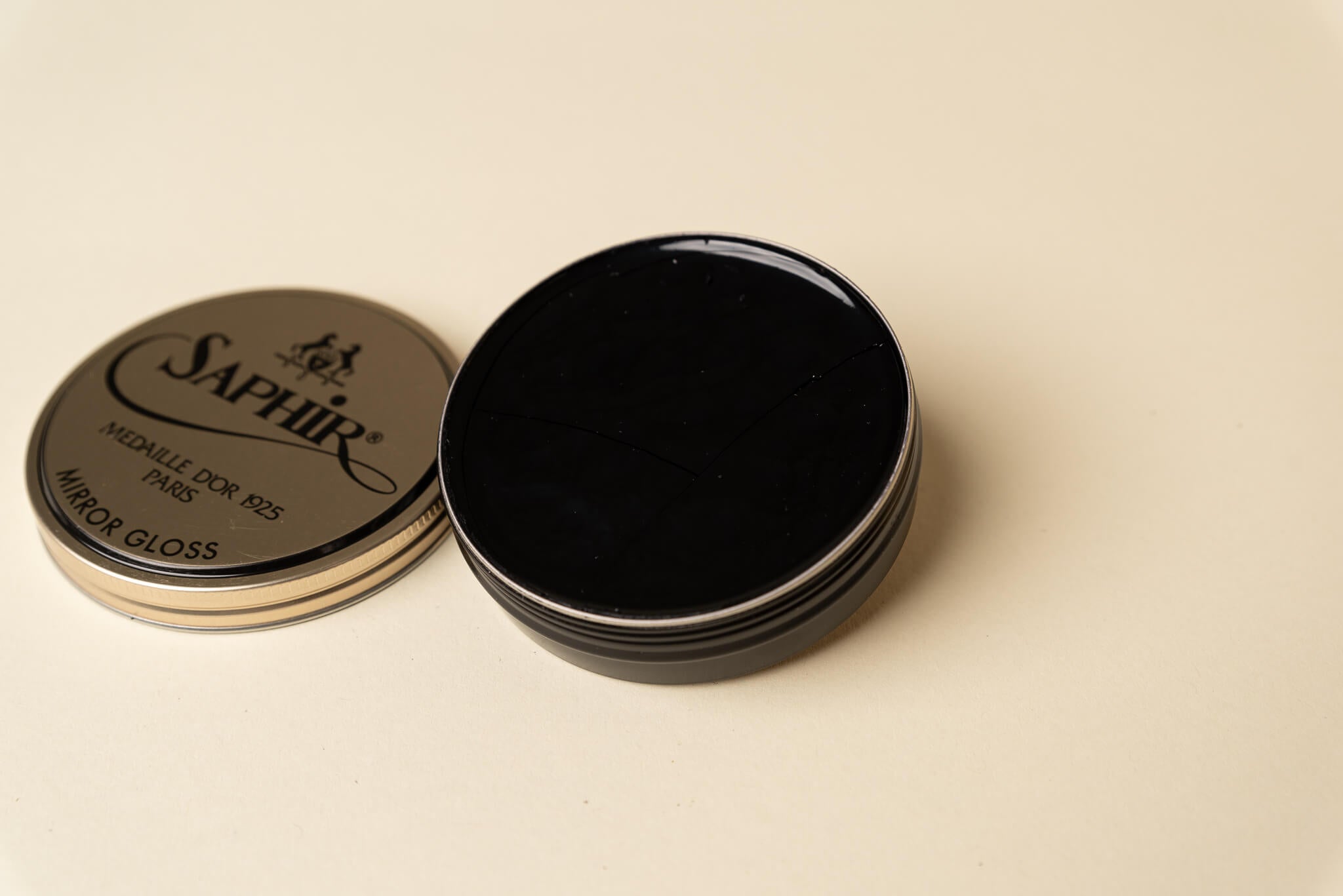 Saphir Medaille d'Or 1925 Mirror Gloss Shoe Polish Paste Wax - Brillare black 02