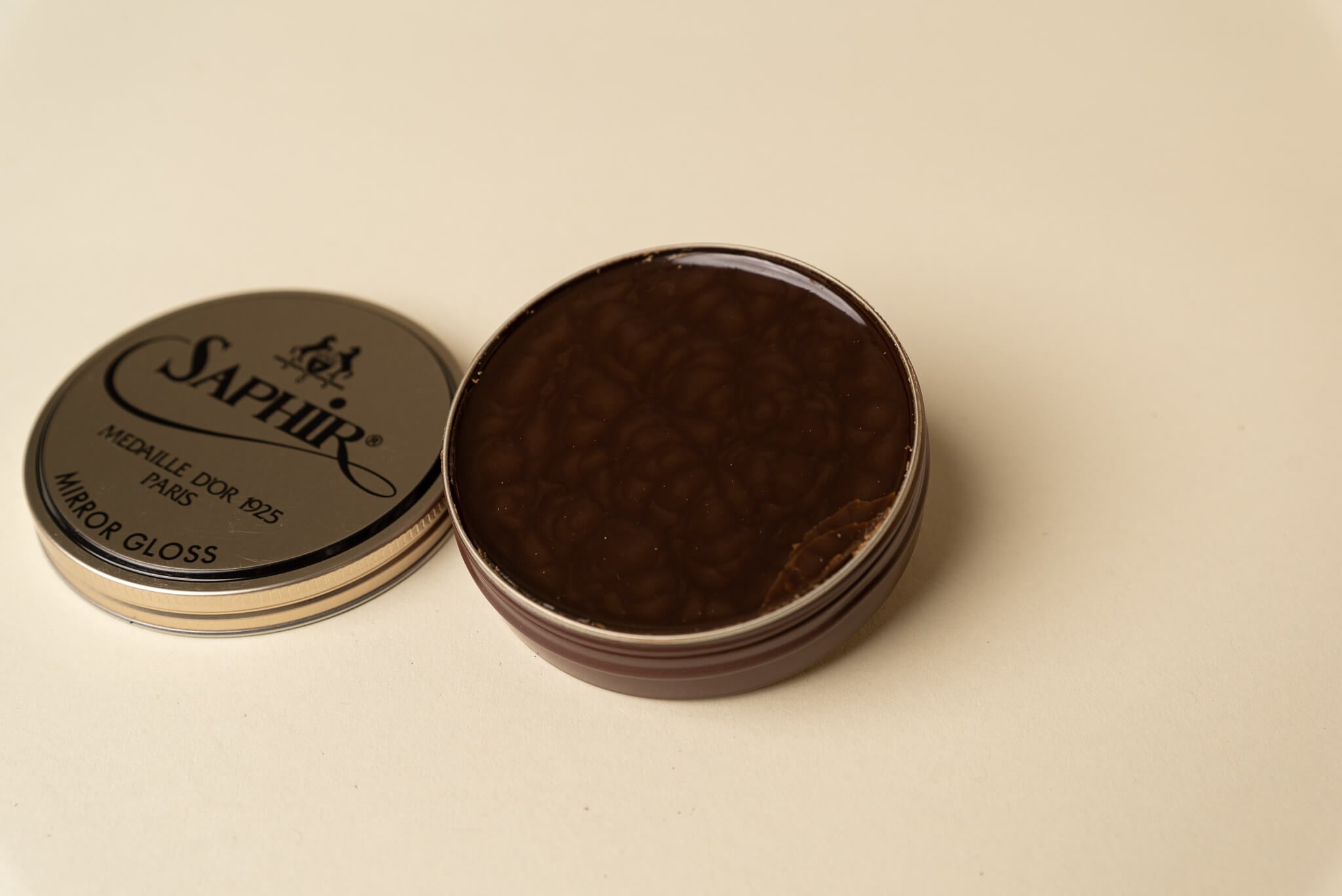 Saphir Medaille d'Or 1925 Mirror Gloss Shoe Polish Paste Wax - Brillare Medium Brown 37